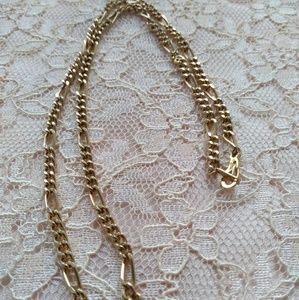 18k GP Figaro Chain